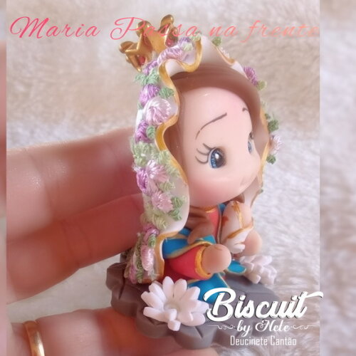 Santa Cecília de Biscuit para Oratório