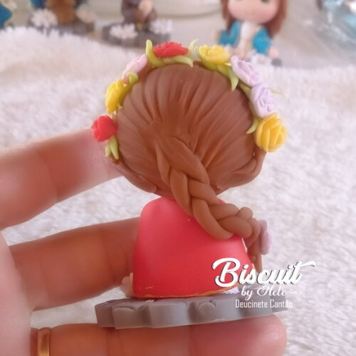 Santa Cecília de Biscuit para Oratório