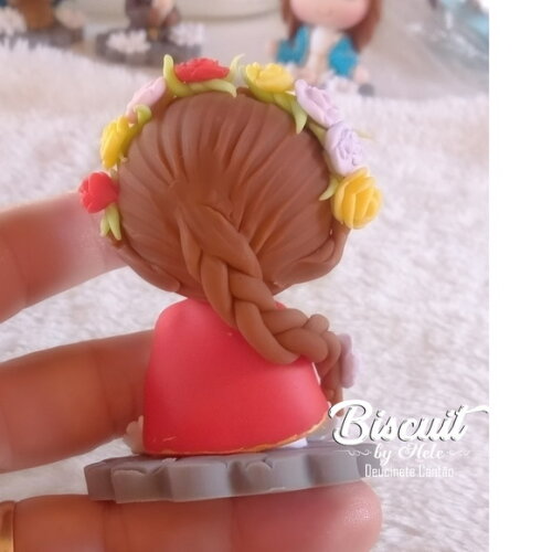 Santa Cecília de Biscuit para Oratório