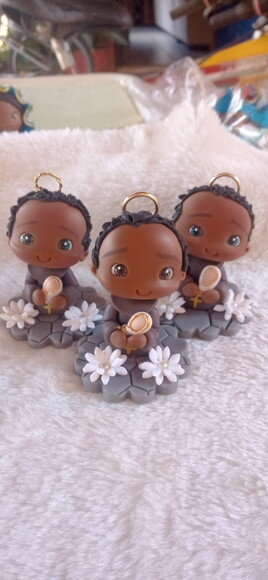 São Benedito em Biscuit para Oratório