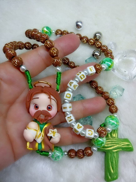 Terço São José personalizado com nome