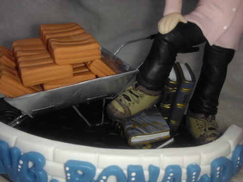 Topo de Bolo Engenheiro Civil em Biscuit