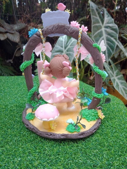 Topo de Bolo Jardim Encantado