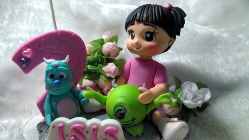 Topo De Bolo Menina Monsters S/a