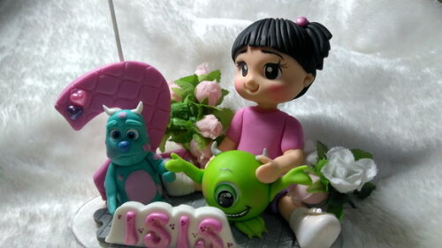 Topo De Bolo Menina Monsters S/a
