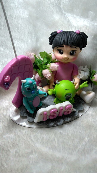 Topo De Bolo Menina Monsters S/a