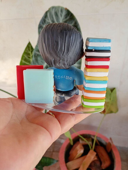 Topo de Bolo Personalizado Professor em Biscuit