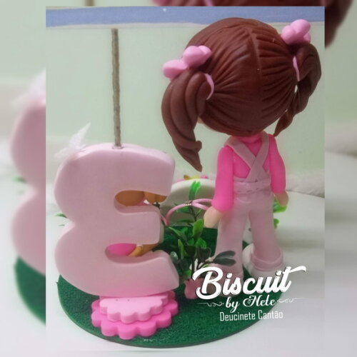 Topo de Bolo Skye Patrulha Canina em Biscuit.