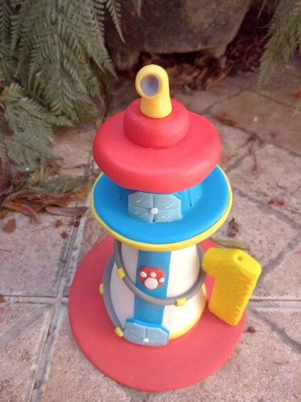 Topo de Bolo Torre de Comando Patrulha Canina