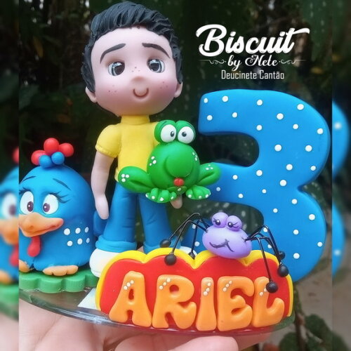 Topo Galinha Pintadinha em Biscuit