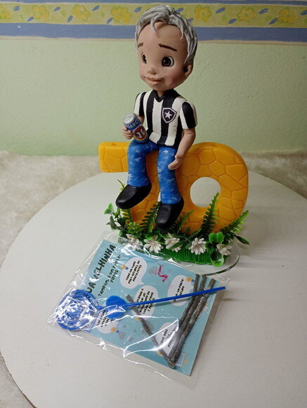 Topo Personalizado Vovô 70 Anos em Biscuit