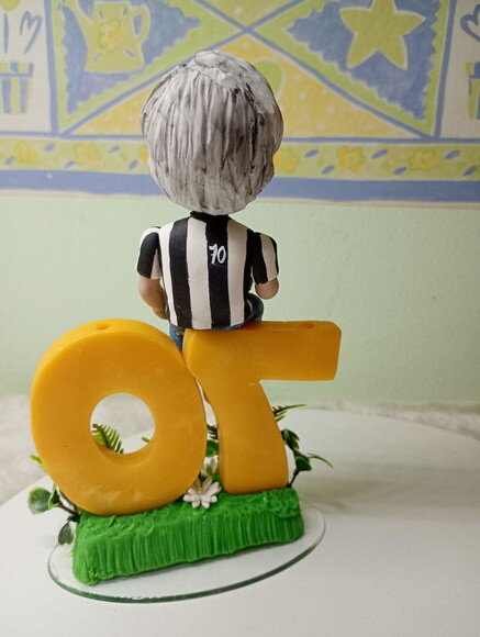 Topo Personalizado Vovô 70 Anos em Biscuit