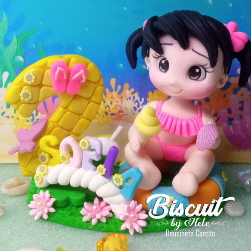 Topo Praia em Biscuit