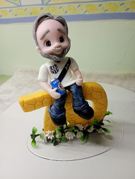 Topo Vovô 70 Anos em Biscuit