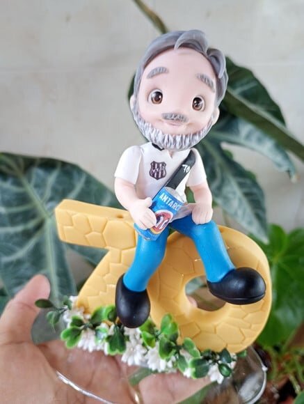 Topo Vovô 70 Anos em Biscuit