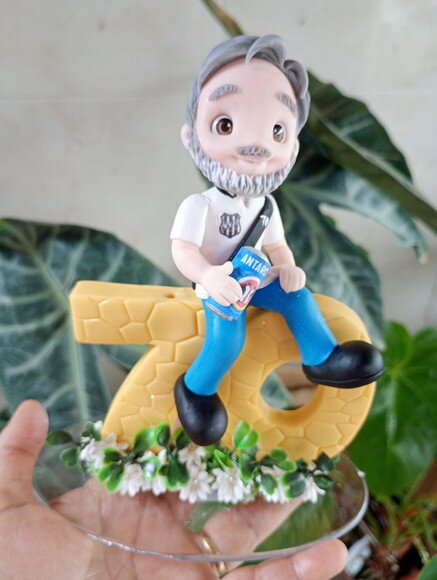 Topo Vovô 70 Anos em Biscuit