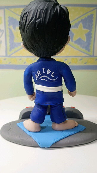 Toy Colecionável Lutador de Judô em Biscuit