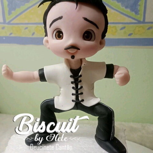 Toy Colecionável Lutador de Kung Fu em Biscuit