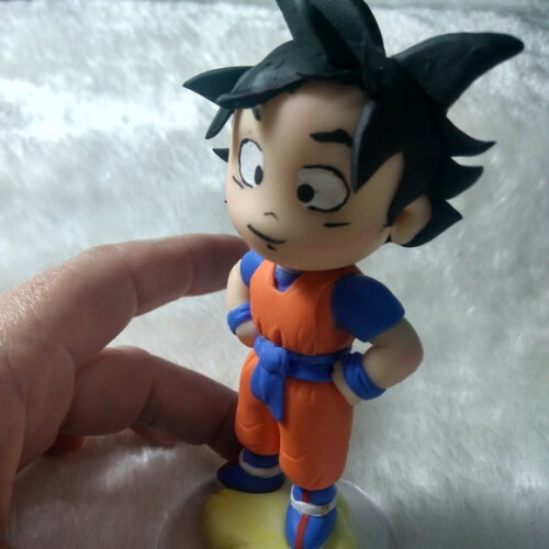Toy Goku Dragon Ball em Biscuit