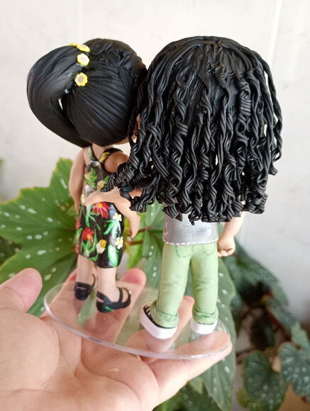 Toy Mãe e Filha em Biscuit
