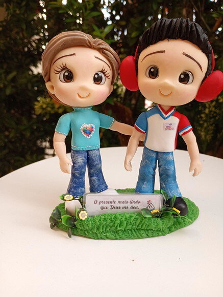 Toy Mãe e Filho em Biscuit
