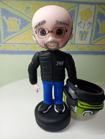 Toy Motoqueiro em Biscuit