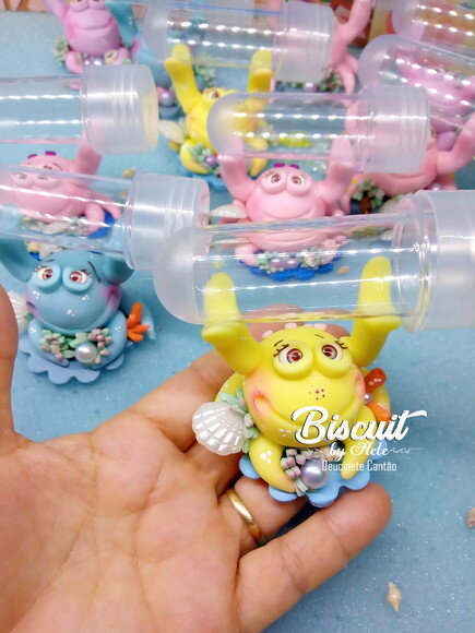 Tubetes Fundo do Mar em Biscuit (8 Cm)