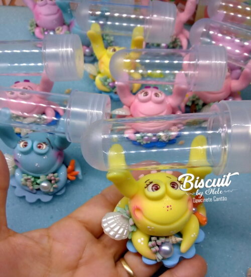 Tubetes Fundo do Mar em Biscuit (8 Cm)