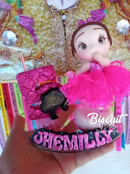 Vela Barbie Bailarina em Biscuit