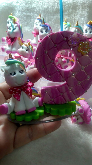 Vela de Personalizada de Biscuit - Unicórnio