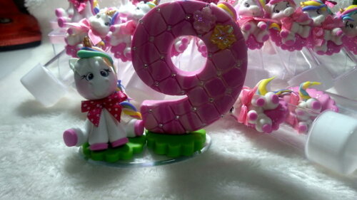 Vela de Personalizada de Biscuit - Unicórnio