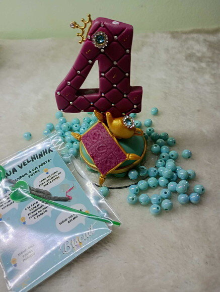 Vela Princesa Jasmine em Biscuit