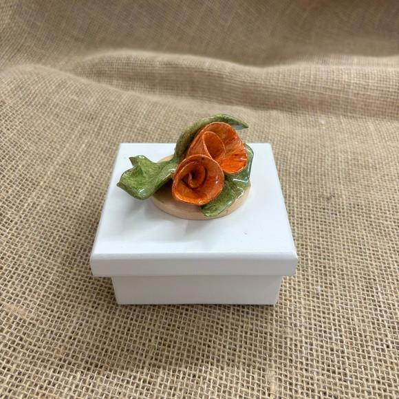 Caixa mdf Branca 11x11 Aplique em Ceramica