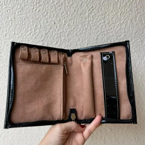 Porta Joia de Viagem com Zíper