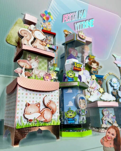 combo 22 arquivos caixa vitrine luxo