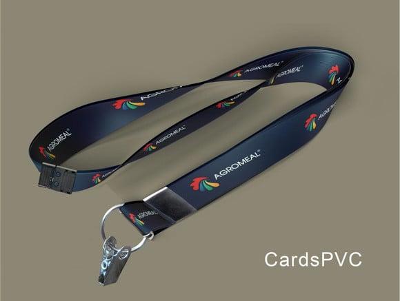 15 cordões personalizados de 20mm com trava de seg