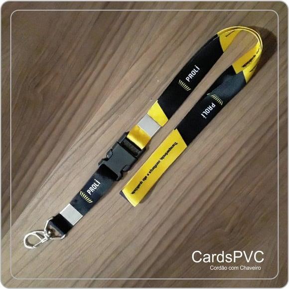 kit 05crachás 08 cordões c/chaveiro e trav seg 20mm