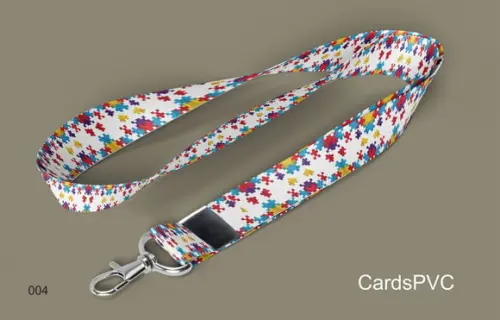 04 cordões autismo 20mm argola e mosquete