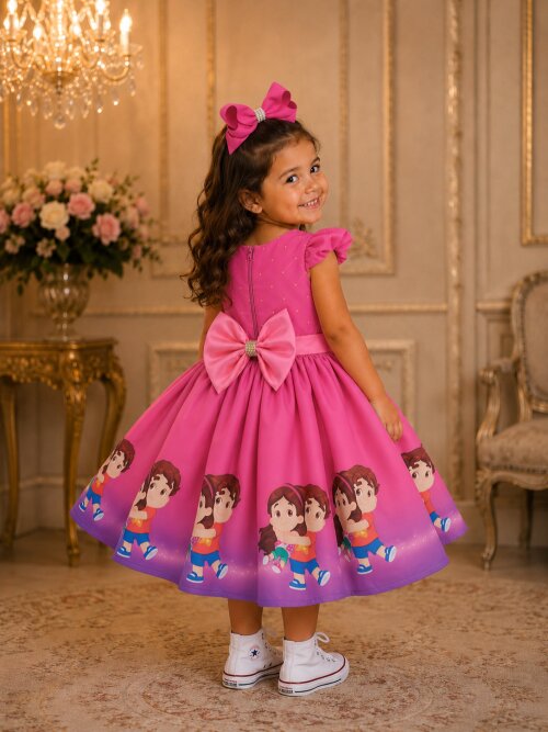 Vestido luxo Maria Clara e JP