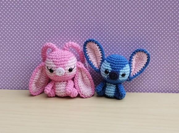 Angel e Stitch Amigurumi - Lilo & Stitch