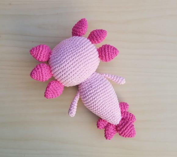 Axolote Tutti-frutti Amigurumi **pronta Entrega