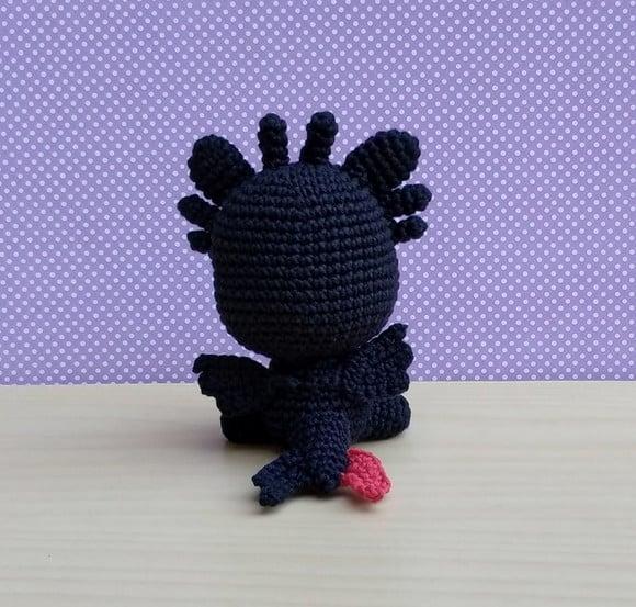 Banguela Amigurumi - Como Treinar o Seu Dragão