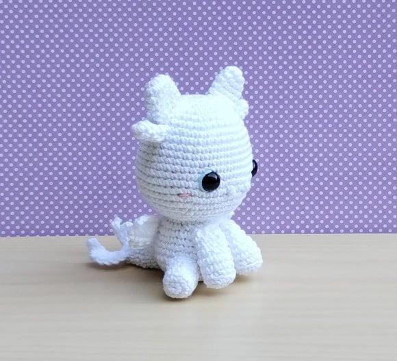 Banguela e Fúria da Luz Amigurumi - Como Treinar Seu Dragão