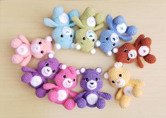 Boa Sorte ( Ursinhos Carinhosos) Amigurumi * Pronta Entrega