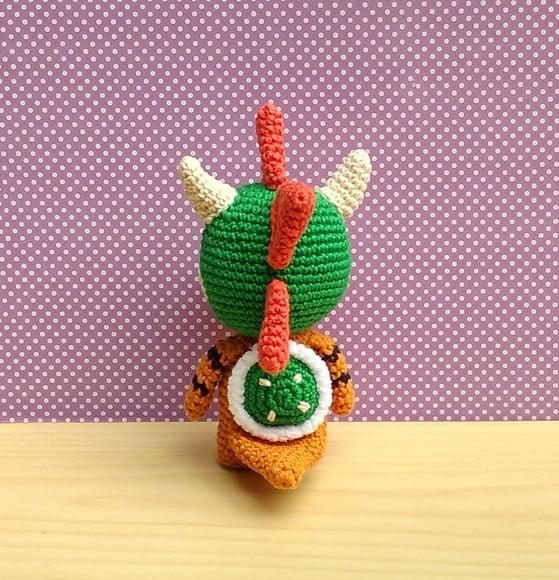 Bowser Chibi - Super Mario Amigurumi * Pronta Entrega