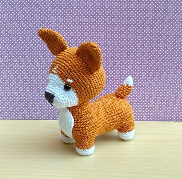 Cachorro Corgi Lucky Amigurumi