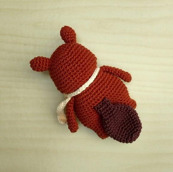 Castor Zac (coleção Bosque) Amigurumi