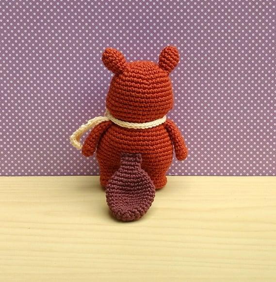 Castor Zac (coleção Bosque) Amigurumi