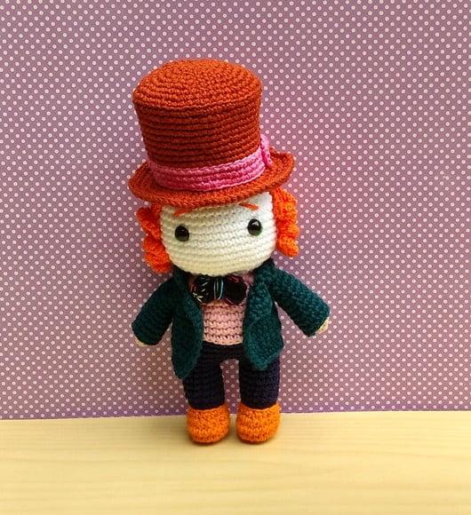 Chapeleiro Maluco Amigurumi
