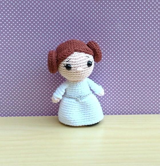 Chewbacca, Han Solo, Princesa Leia e Mestre Yoda Amigurumi